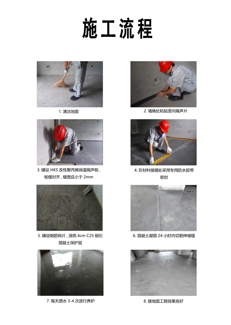 HKS屋頂籃(lán)球場隔音減震(zhèn)闆施工流程 HKS屋(wū)頂籃球場隔音(yīn)減震闆施工流(liú)程