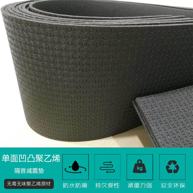 單(dan)面凹發(fā)泡橡膠(jiao)減震墊(niàn)闆